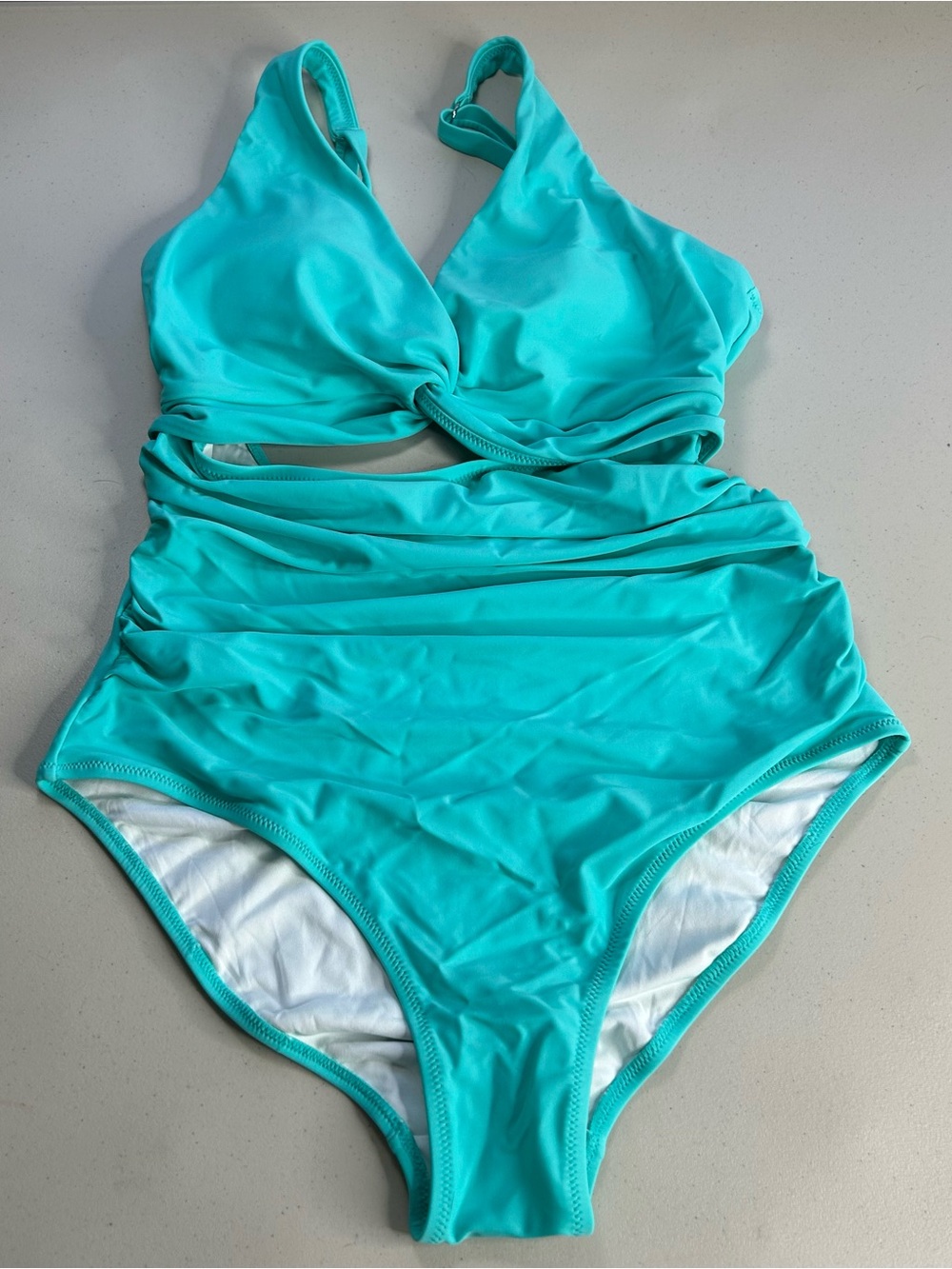 Charmo One Piece Swimsuit Women’s Medium Green Padded Tummy Control Beachwear